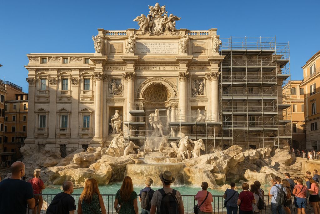 Fontaine de Trevi : quels travaux en cours ?