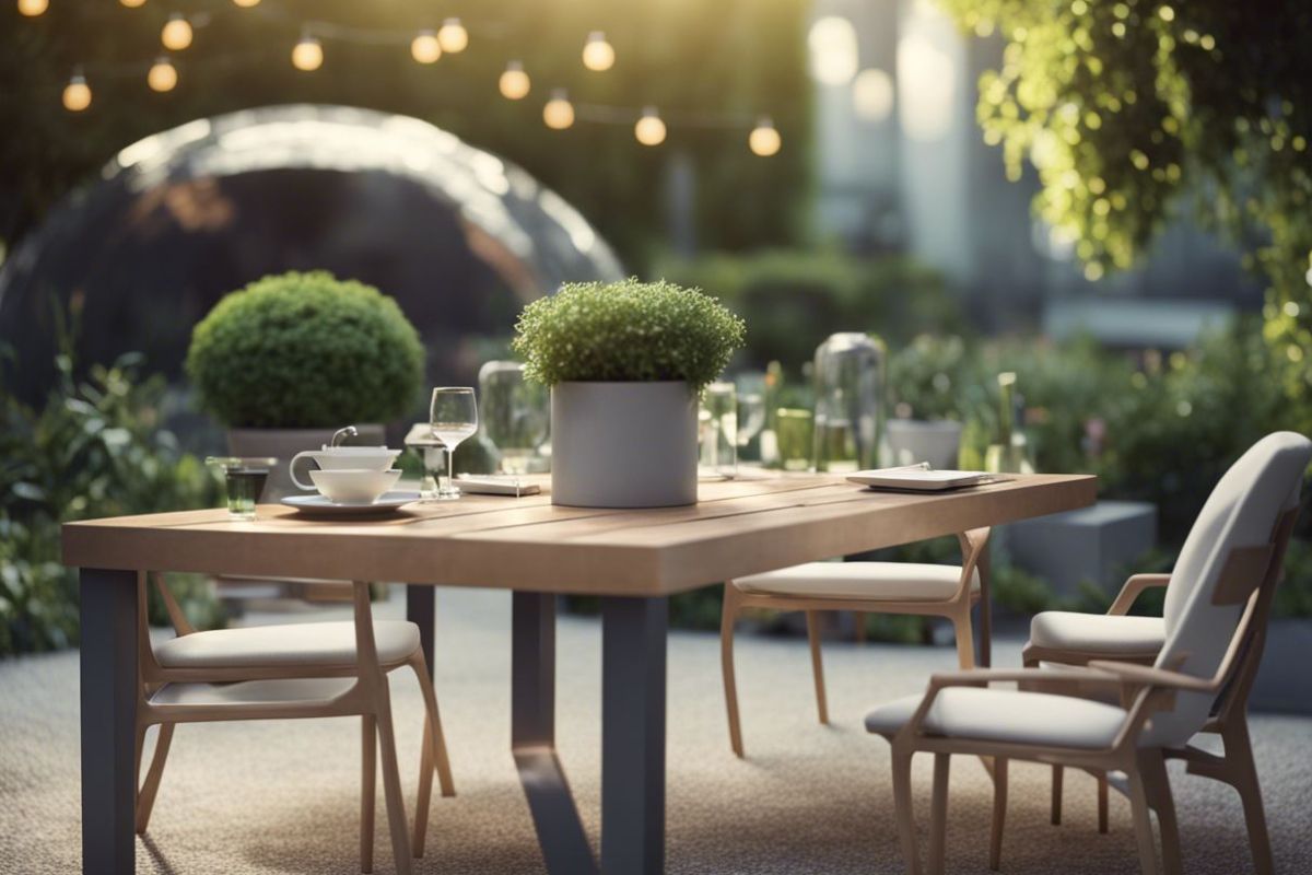 table de jardin : styles tendance 2025