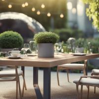 table de jardin : styles tendance 2025