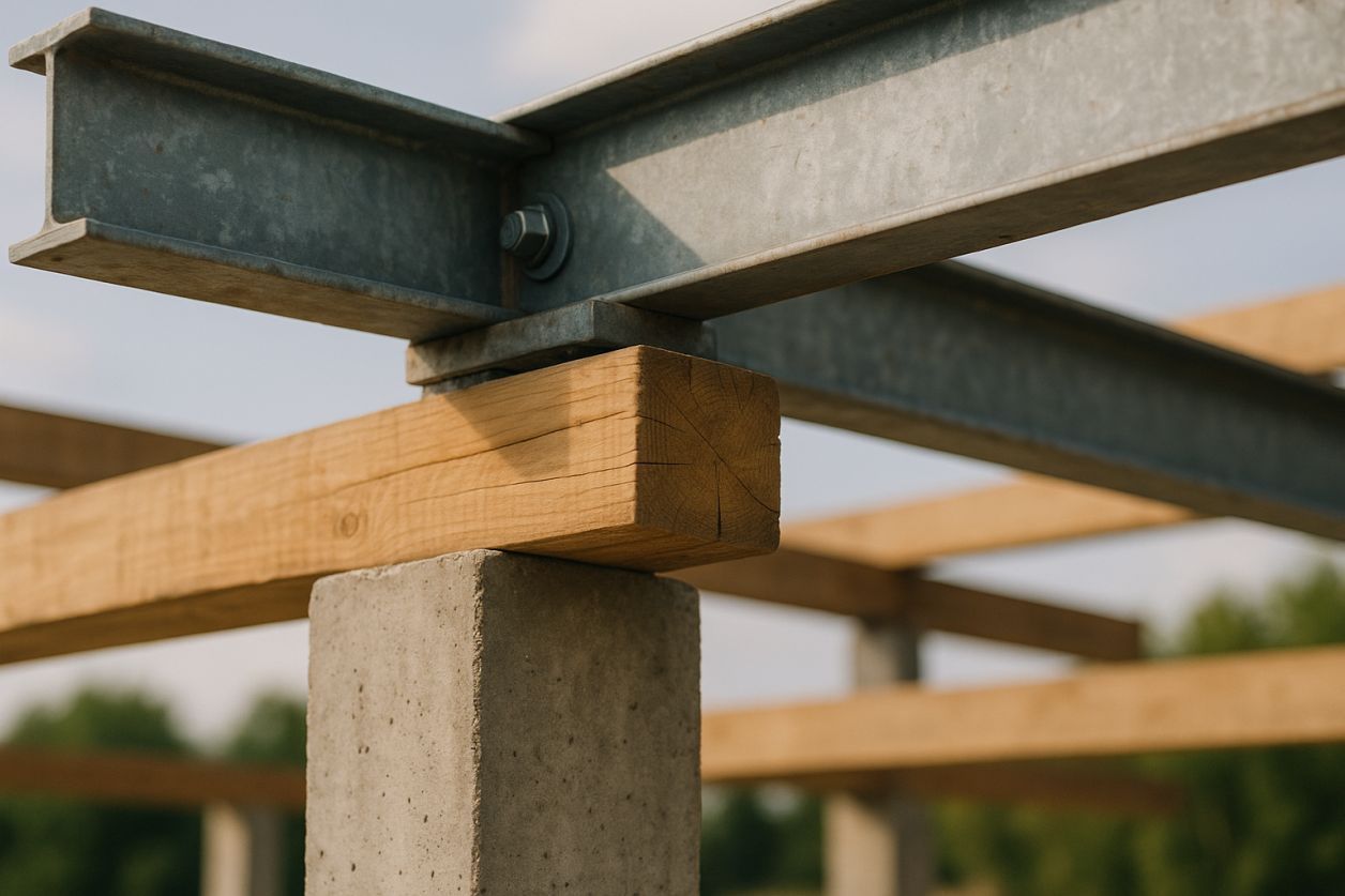 Charpente : bois, métal ou béton ?